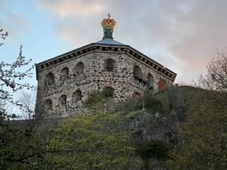 Skansen Kronan och Haga med utsikt mot Avenyn i Göteborg